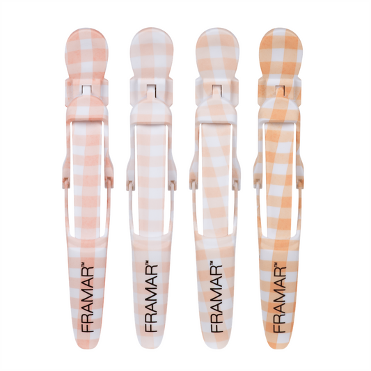 Framar Peach Please Gator Grips Hair Sectioning Clips – 4 Pack