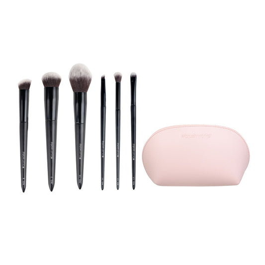 Brushworks Essentials Makeup Brush Gift Set with Bag - 6 Brushes
