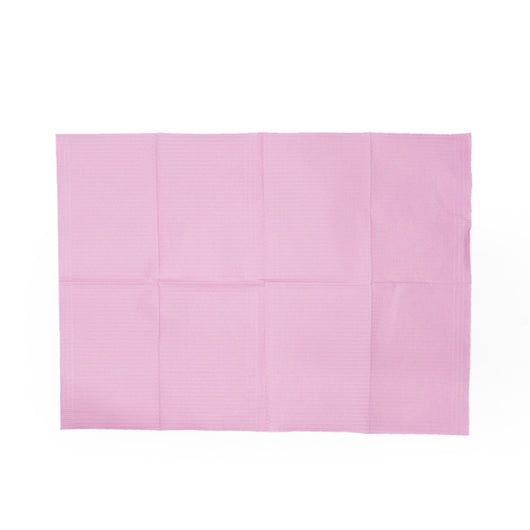 Disposable Lap Cloth - Pack of 50 (Pink & Black)