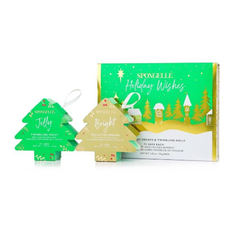 Spongelle Holiday Tree Gift Set - Holiday Wishes