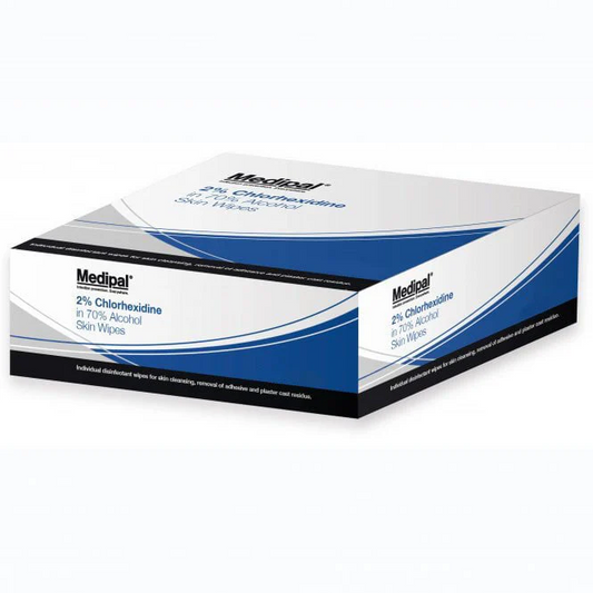Medipal 70% Alcohol Chlorhexidine Skin Wipes (Various Sizes)
