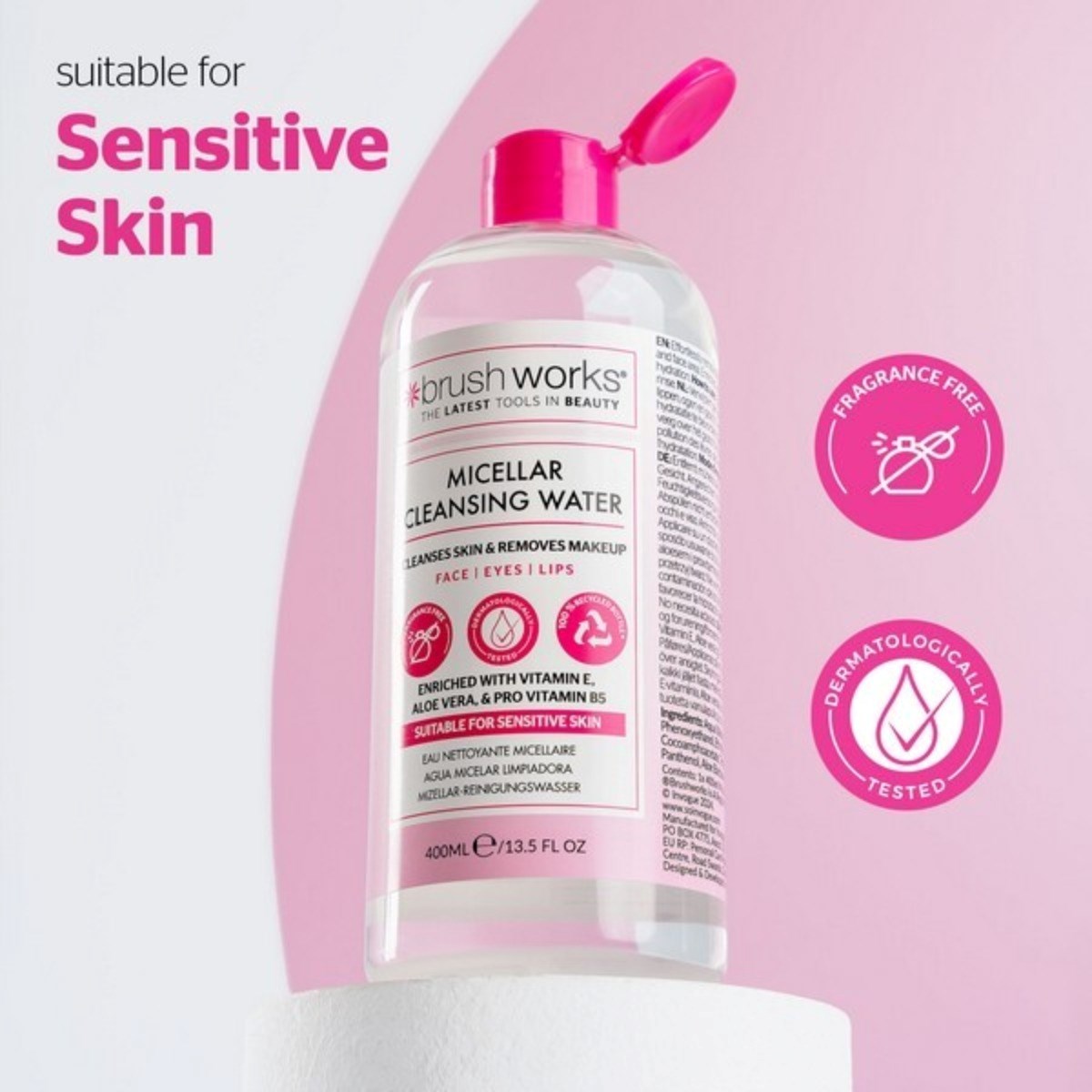 Brushworks Micellar Cleansing Water 100ml / 400ml