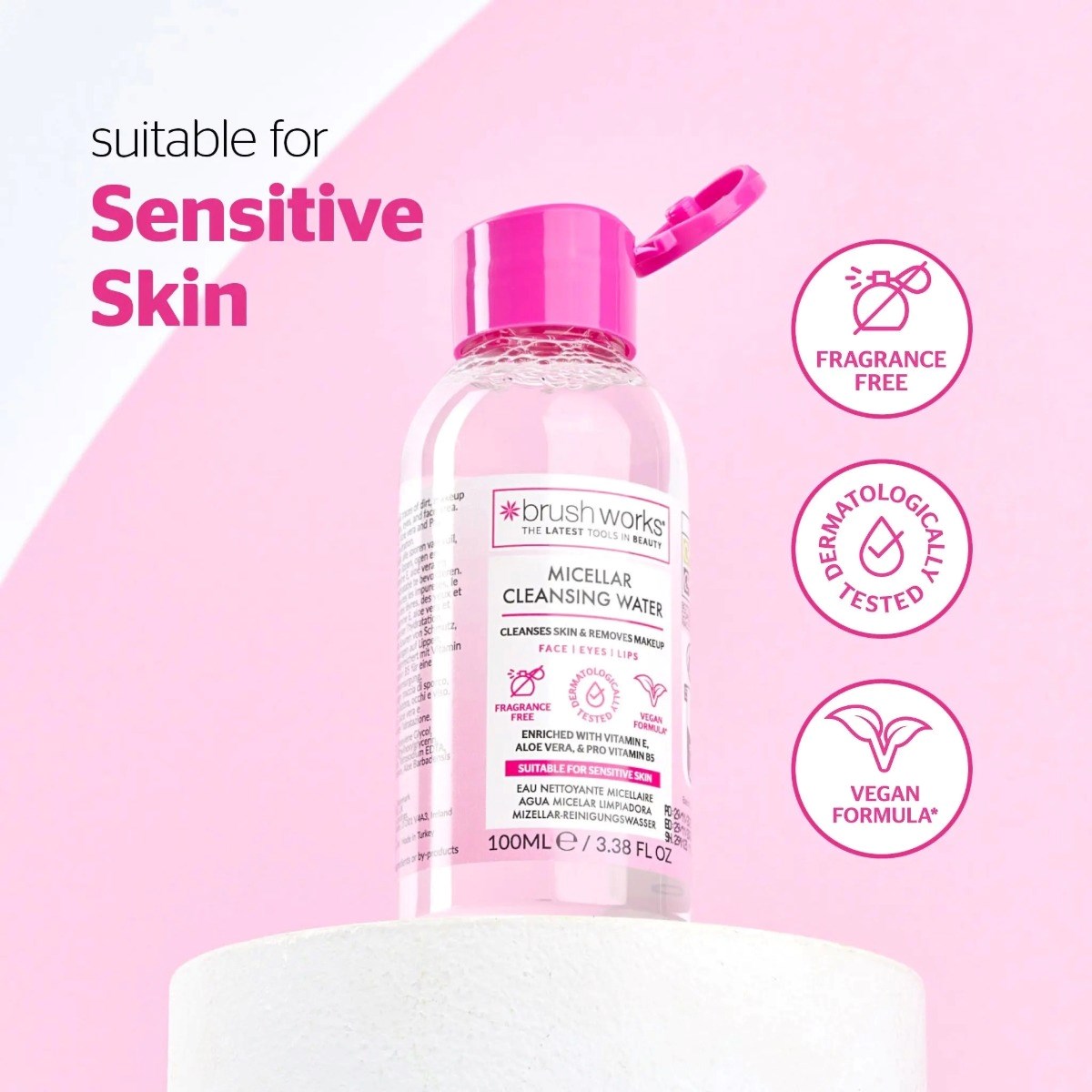 Brushworks Micellar Cleansing Water 100ml / 400ml