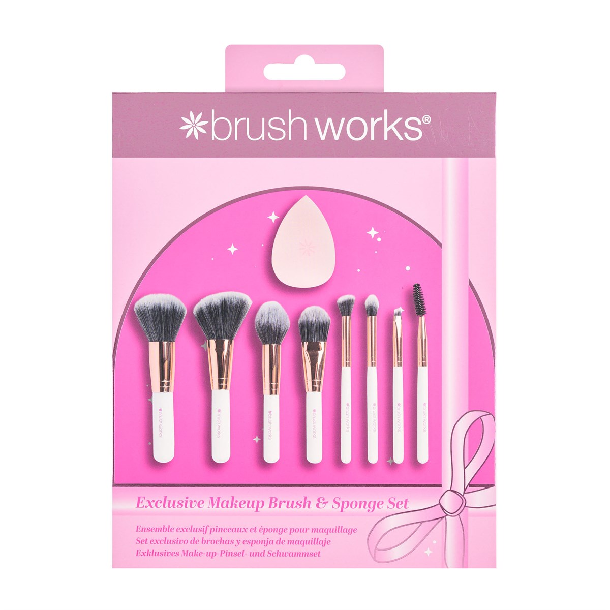Brushworks Exclusive Makeup Brush & Sponge Gift Set - 9 Piece