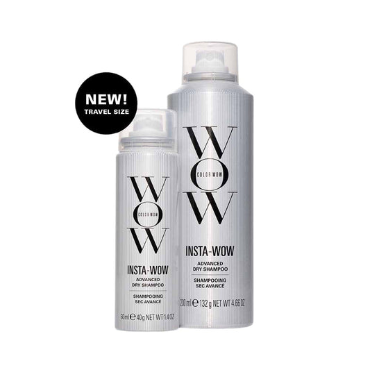 WOW Color Wow Insta-Wow dry shampoo on a white background