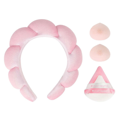 Brushworks Dream Blend Headband & Accessory Set - Pink