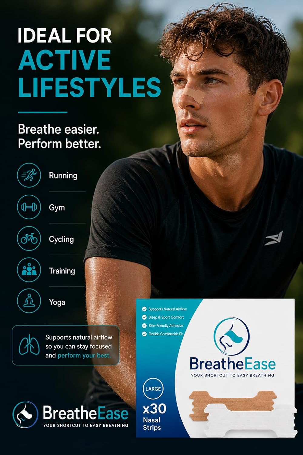 BreatheEase Nasal Strips
