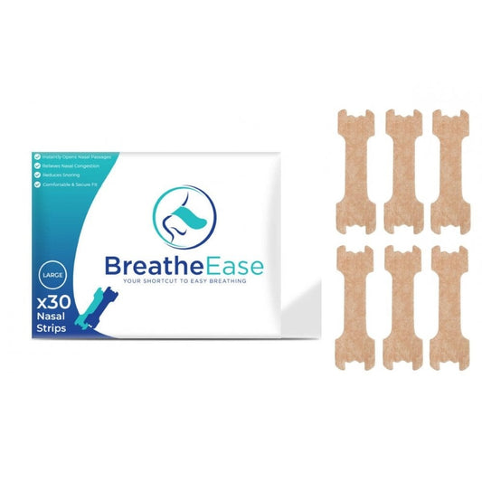 BreatheEase Nasal Strips Large  (Pack of 30) - Beige