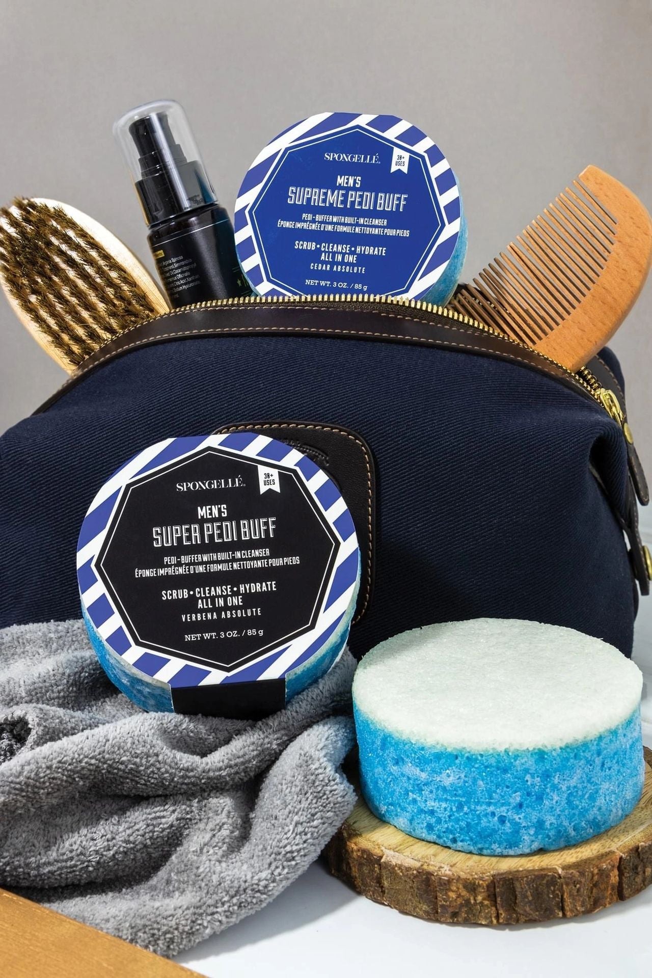 Spongelle Men's Extreme Pedi Buffer Bergamot Absolute 85g